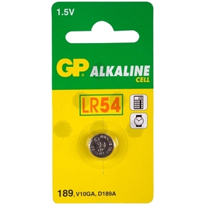 GP knoopcel batterij LR54 / 189 / alkaline / 1 stuk