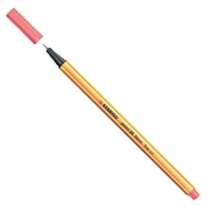 Stabilo fineliner point 88 / neonrood / 0,4 mm