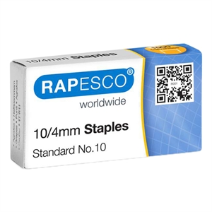 Rapesco 10/4 nietjes gegalvaniseerd / standaard / 10 vel / 1000 stuks