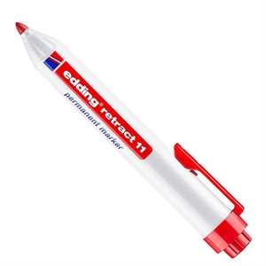 Edding Retract 11 permanent marker / rood / ronde punt / 1,5 - 3 mm