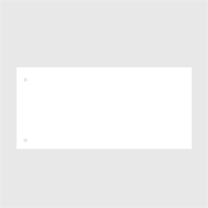 Kangaro scheidingsstrook / wit / 120 x 225mm / 180 gr. / 100 stuks