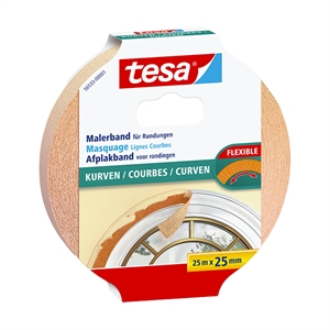 Tesa 56533-00001-00 Curves afdekplakband | bruin | 25 mm x 25 m