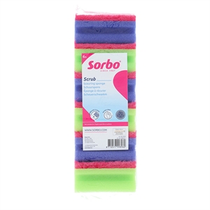 Sorbo Schuurspons Colour / 6 stuks
