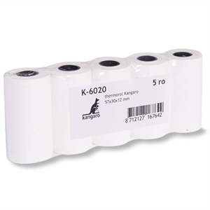 Kangaro kassarol K-6020 / thermorol wit / 57x30x12mm / 5 stuks