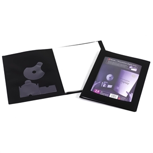 Rexel 17435BK showalbum flexibel / A5 / kunststof / zwart / 24 insteekhoezen