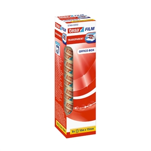 Tesa plakband / transparant / 19 mm x 10 m / 8 rollen