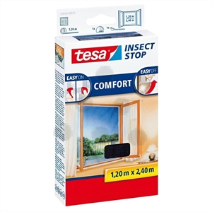 Tesa vliegenhor Insect Stop / comfort / raam / 120 x 240 cm / zwart