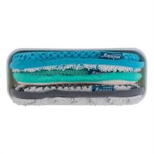 Minky opbergbox met schoonmaakpad / wit / 3 stuks