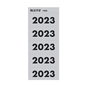 Leitz zelfklevende jaartal etiketten / 2023 / Grijs / 100 stuks