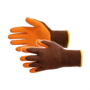 Busters Bamboo Garden Heavy tuinhandschoen | latex | oranje/bruin | maat S/M | 1 paar