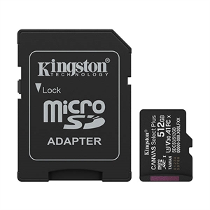 Kingston Canvas Select Plus Gen3 Micro SDXC geheugenkaart / inclusief adapter / 512GB