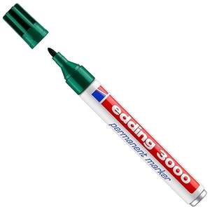 Edding 3000 permanent marker / groen / ronde punt / 1,5 - 3 mm