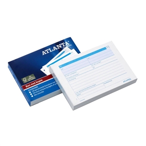 Atlanta bonboekje / met carbon / A6 liggend / 2 x 100 vellen