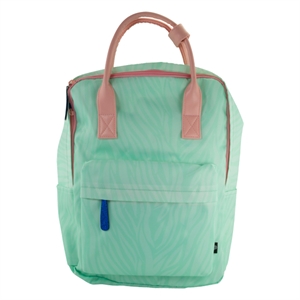 Kangaro K-PM520043 Blah Blah zebra rugzak / mint / 2 vakken