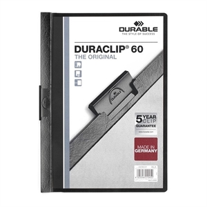 Durable 220901 Duraclip klemmap / A4 / zwart