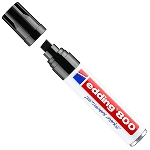 Edding 800 permanent marker / zwart / beitelvormige punt / 4-12 mm