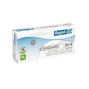 Rapid 24/6 / standaard nietjes / gegalvaniseerd / 1000 stuks