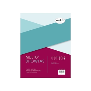Multo 3007347010 showtas / transparant / A5 / 17-gaats / 140 micron / 10 stuks