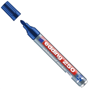 Edding 250 whiteboard marker / blauw / ronde punt / 1,5 - 3 mm