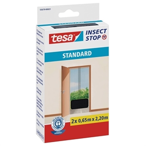 Tesa vliegenhor Insect Stop / standaard deur / 2 x 65 x 220 cm / antraciet