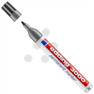 Edding 3000 permanent marker / grijs / ronde punt / 1,5 - 3 mm