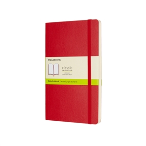 Moleskine IMQP618F2 large notitieboek / rood / blanco vellen