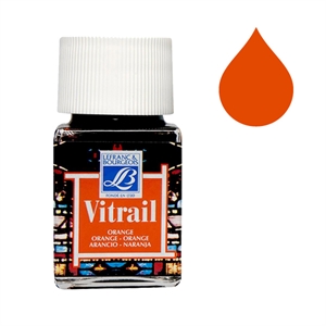 Lefranc Bourgeois Vitrail glas & porseleinverf 201 / orange / 50 ml