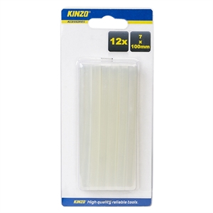 Kinzo 79752 lijmpatronen 7 mm / glue sticks / transparant / 12 stuks
