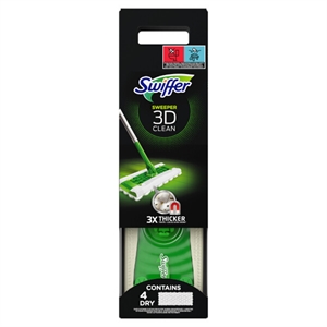 Swiffer Sweeper 3D Clean vloerreiniger starterskit / 6 doekjes