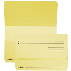 Esselte pocket-file dossiermap / karton / geel / 25 stuks