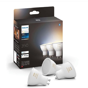 Philips Hue GU10 spot / 4.3W / White Ambiance / kunststof / 3 stuks