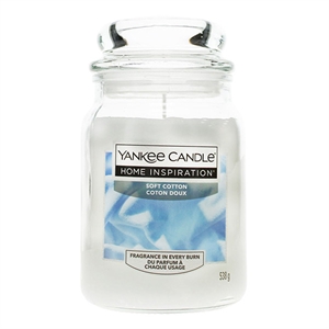 Yankee Candle Home Inspiration geurkaars / Soft Cotton / Large Jar / 538 g