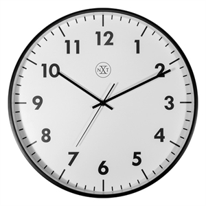 NeXtime NX-7317-V2 wandklok / kunststof / zwart / 40 cm