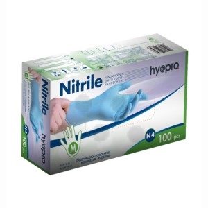 Nitril handschoenen maat M poedervrij / blauw / 100 stuks