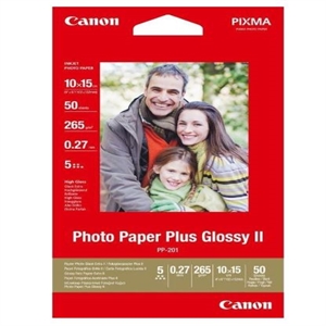 Canon PP-201 fotopapier / glanzend / 10 x 15 cm / 265 gr. / 50 vel
