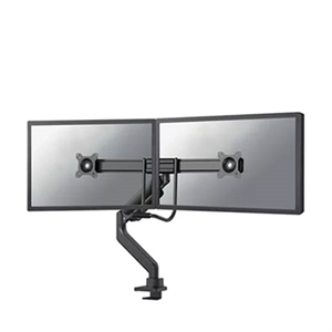 Neomounts Next Core gasgeveerde monitorarm / 2 monitoren / 17-32 inch / zwart / 8 kg