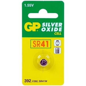GP knoopcel batterij SR41 / GP392 / zilveroxide / 1 stuk
