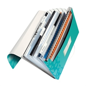 Leitz 4589 WOW projectmap / ijsblauw metallic / 6 vakken