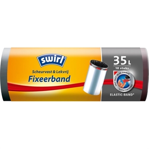 Swirl vuilniszakken fixeerband voor pedaalemmers / 35 liter / 10 stuks