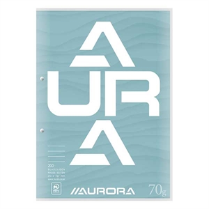 Aurora D102CDQ5/BL cursusblok / A4 / geruit / 70 gr. / 100 vel / blauw