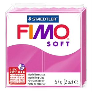 Fimo 8020-22 klei soft / boetseerklei / framboos / 57 gram
