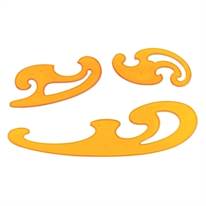 Aristo AR-5039 burmerset / tekensjabloon / 3-delig