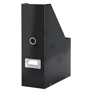 Leitz 6047 tijdschriftencasette / zwart / PP gelamineerd hardboard