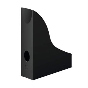 Durable ECO tijdschriftencassette / zwart / gerecycled plastic