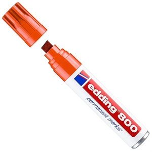 Edding 800 permanent marker / oranje / beitelvormige punt / 4-12 mm