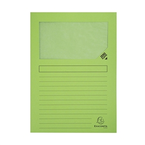 Exacompta 50107E venstermap / A4 / groen / 100 stuks