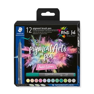 Staedtler Pigment Arts brushpennen / Pastel Colours / 12 stuks