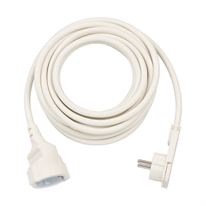 Brennenstuhl 1168980250 verlengsnoer met platte stekker / kunststof / 5 meter / wit
