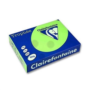 Clairefontaine papier / fluo groen / A4 / 80 gr. / 500 vel