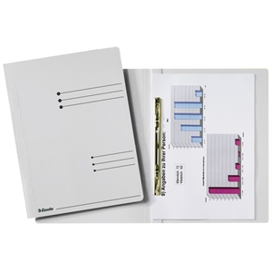 Esselte map met schuifdeklijst / grijs / A4 / 50 stuks